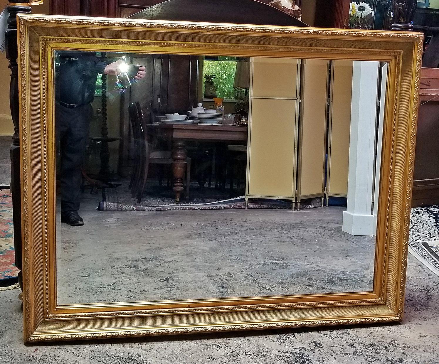 Large Golden Biedermeier Style Mirror 6