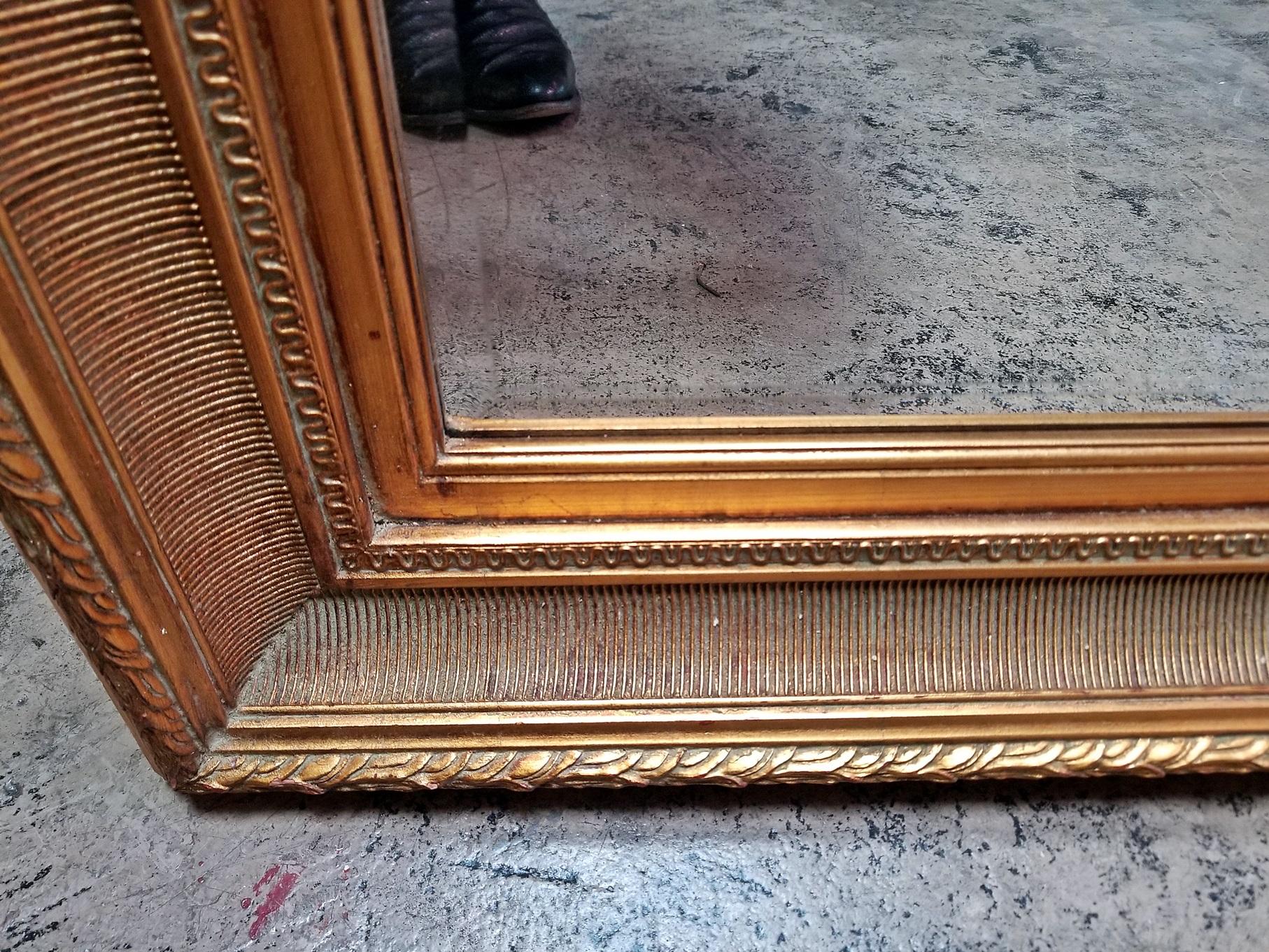 Large Golden Biedermeier Style Mirror 7