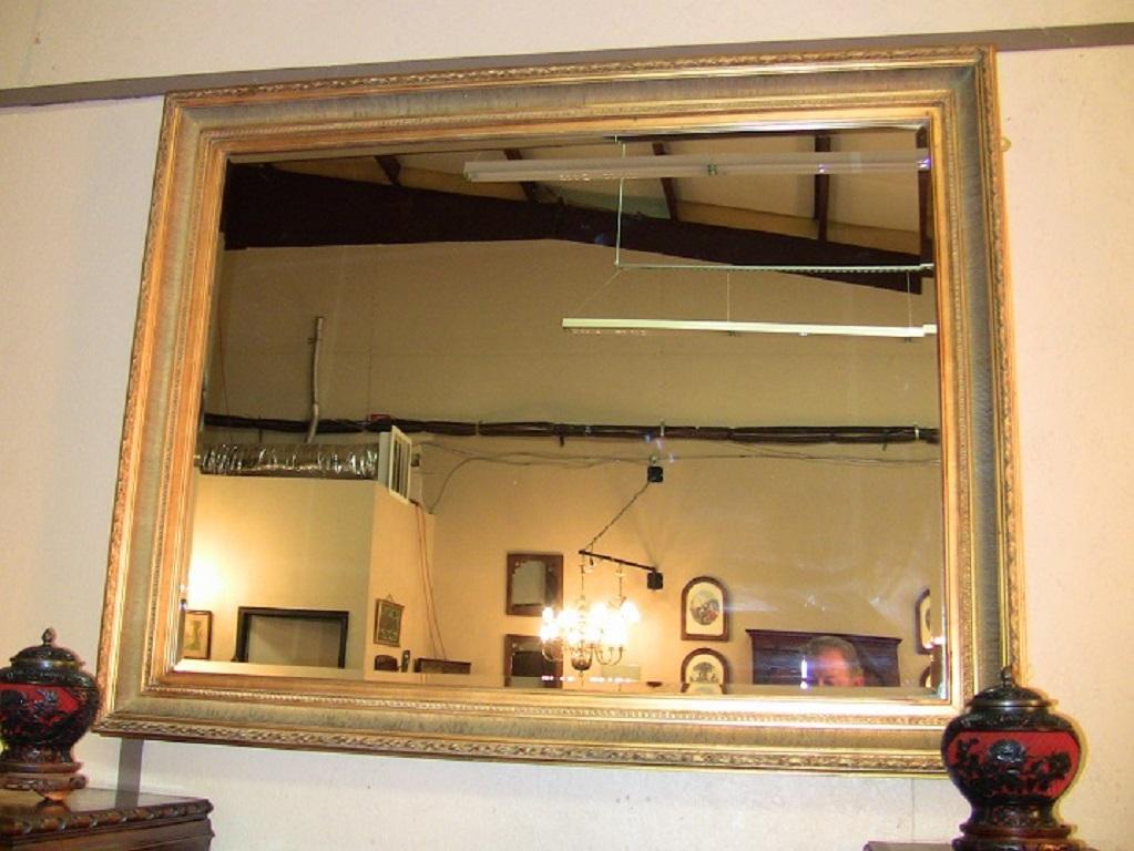 Large Golden Biedermeier Style Mirror In Good Condition In Dallas, TX