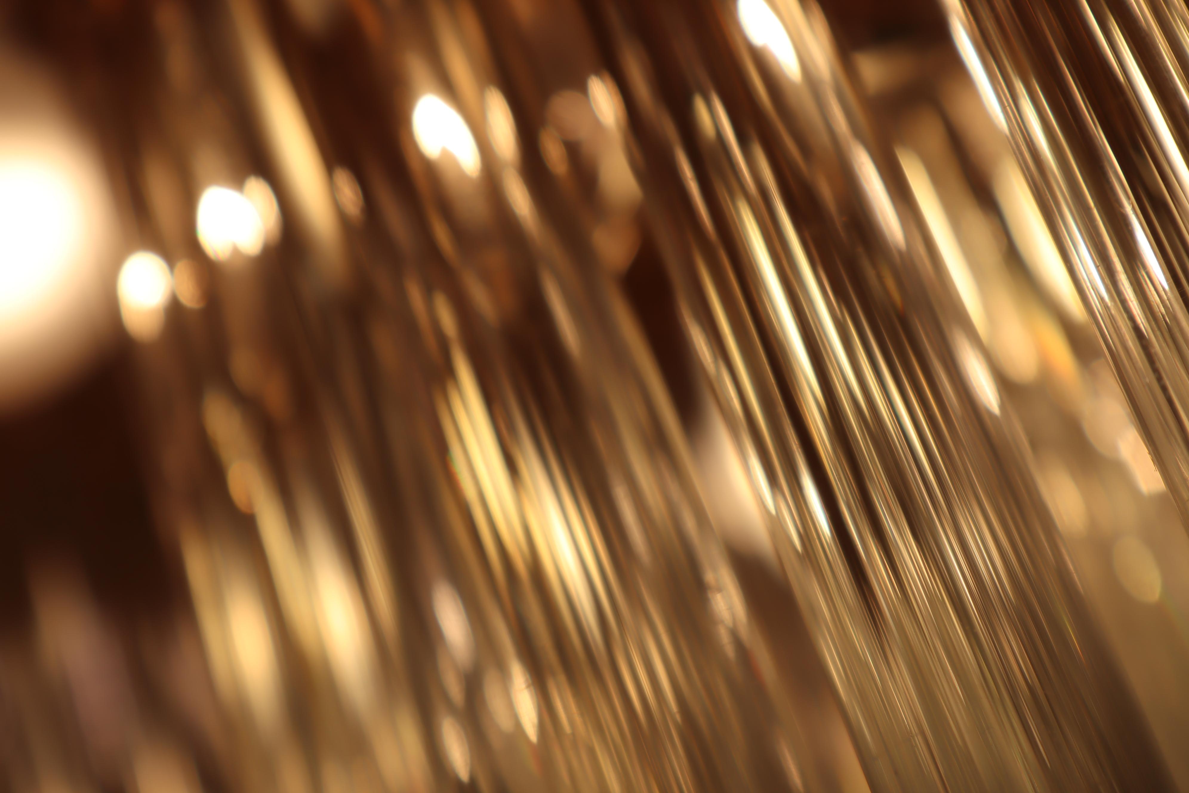 Large Golden Crystal Chandelier from Palwa, 1970s. In Good Condition For Sale In Hannover, DE