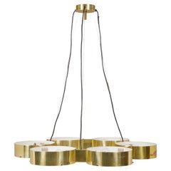 Large golden metal pendant