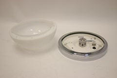 Große goldene runde Deckenleuchte Glashutte Limburg