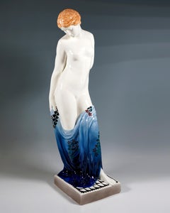 Large Goldscheider Art Déco Figurine 'Helena', Allegory of Beauty, circa 1920