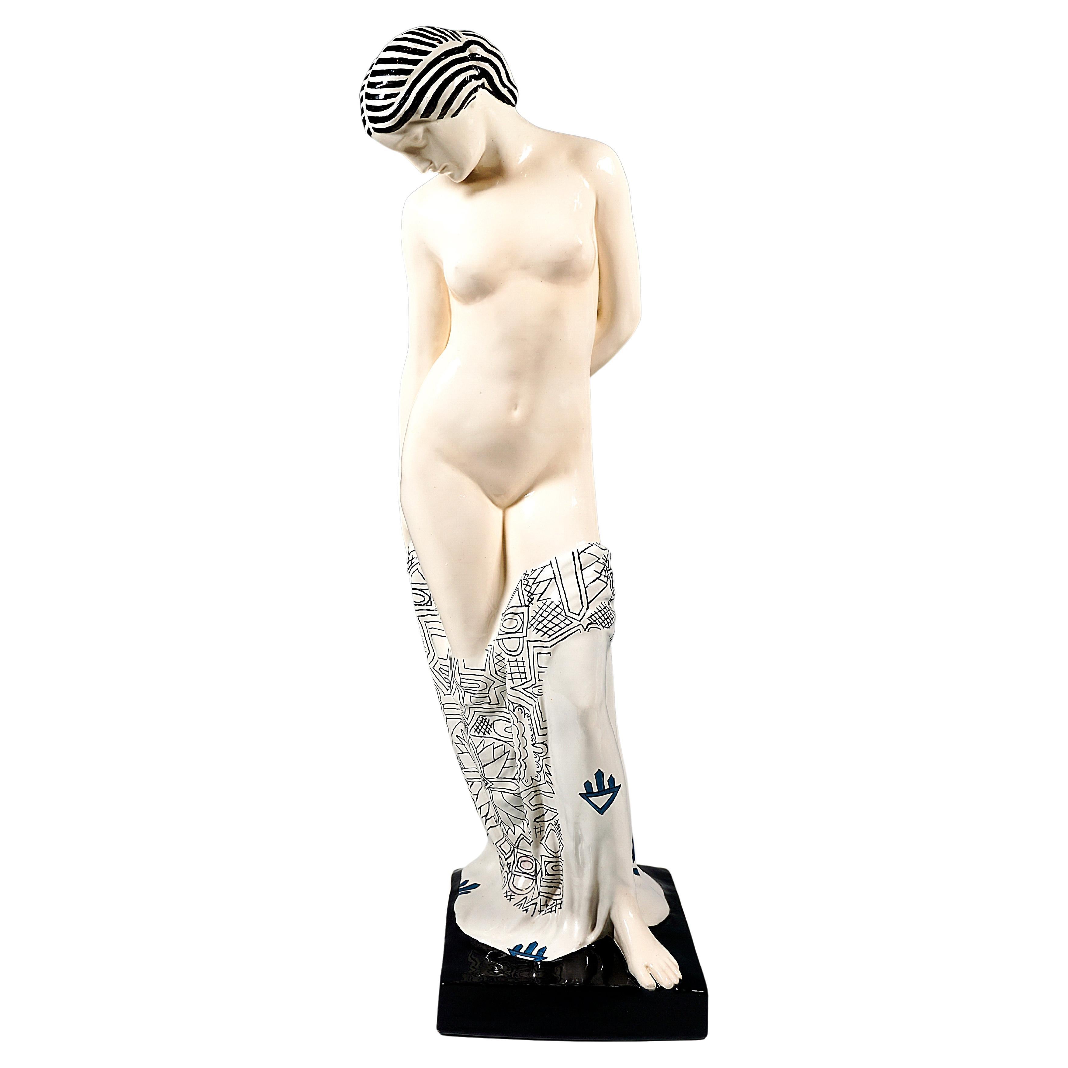Large Goldscheider Art Déco Figurine 'Helena', Allegory of Beauty, circa 1920 For Sale