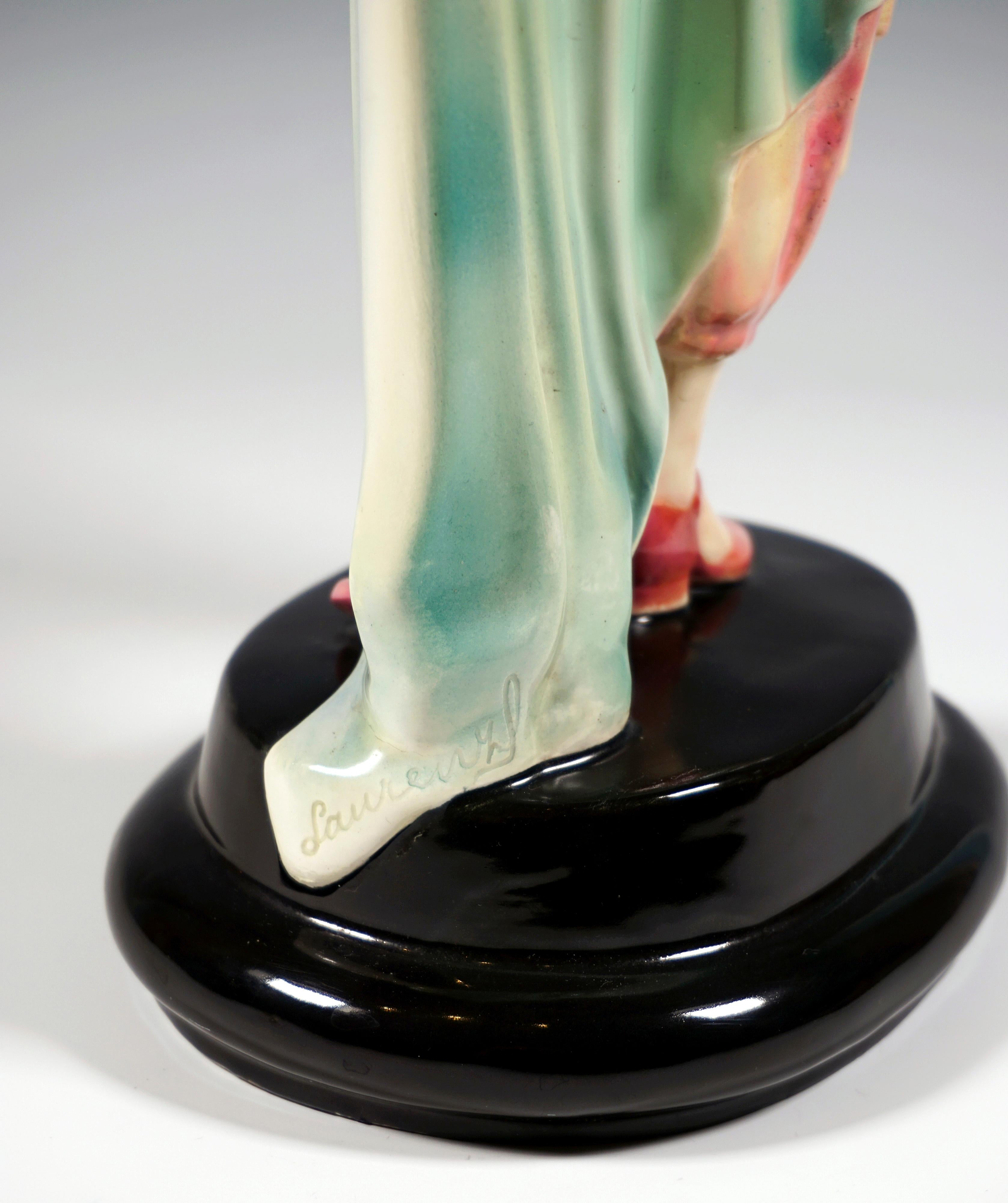 Großer Goldscheider Art-Déco- Odalisque „Aida“ von Josef Lorenzl, um 1925 im Zustand „Gut“ im Angebot in Vienna, AT