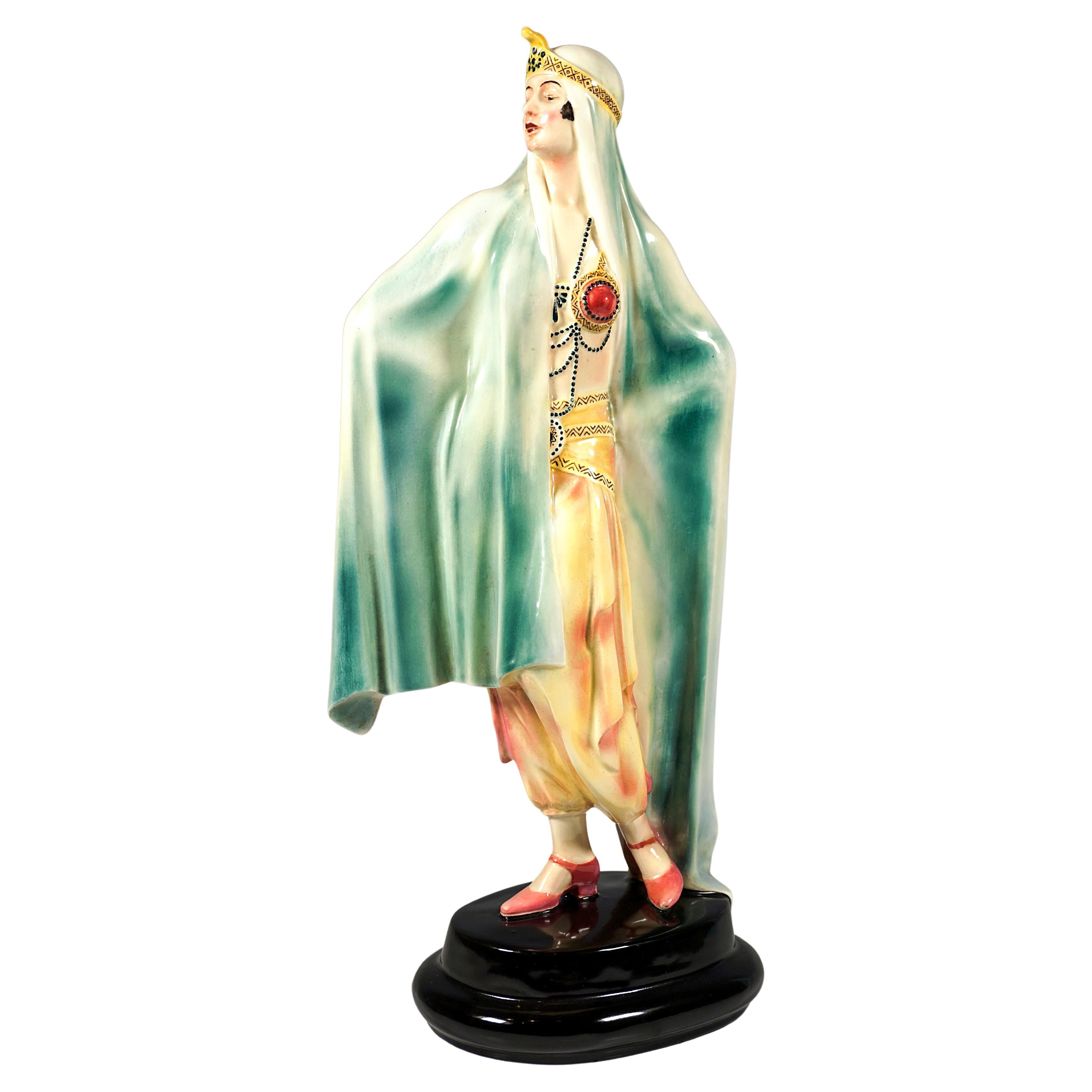 Grande Odalisca Art Deco "Aida" di Josef Lorenzl, circa 1925