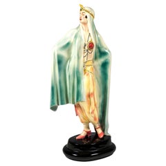 Large Goldscheider Art Deco Odalisque 'Aida' by Josef Lorenzl, Around 1925