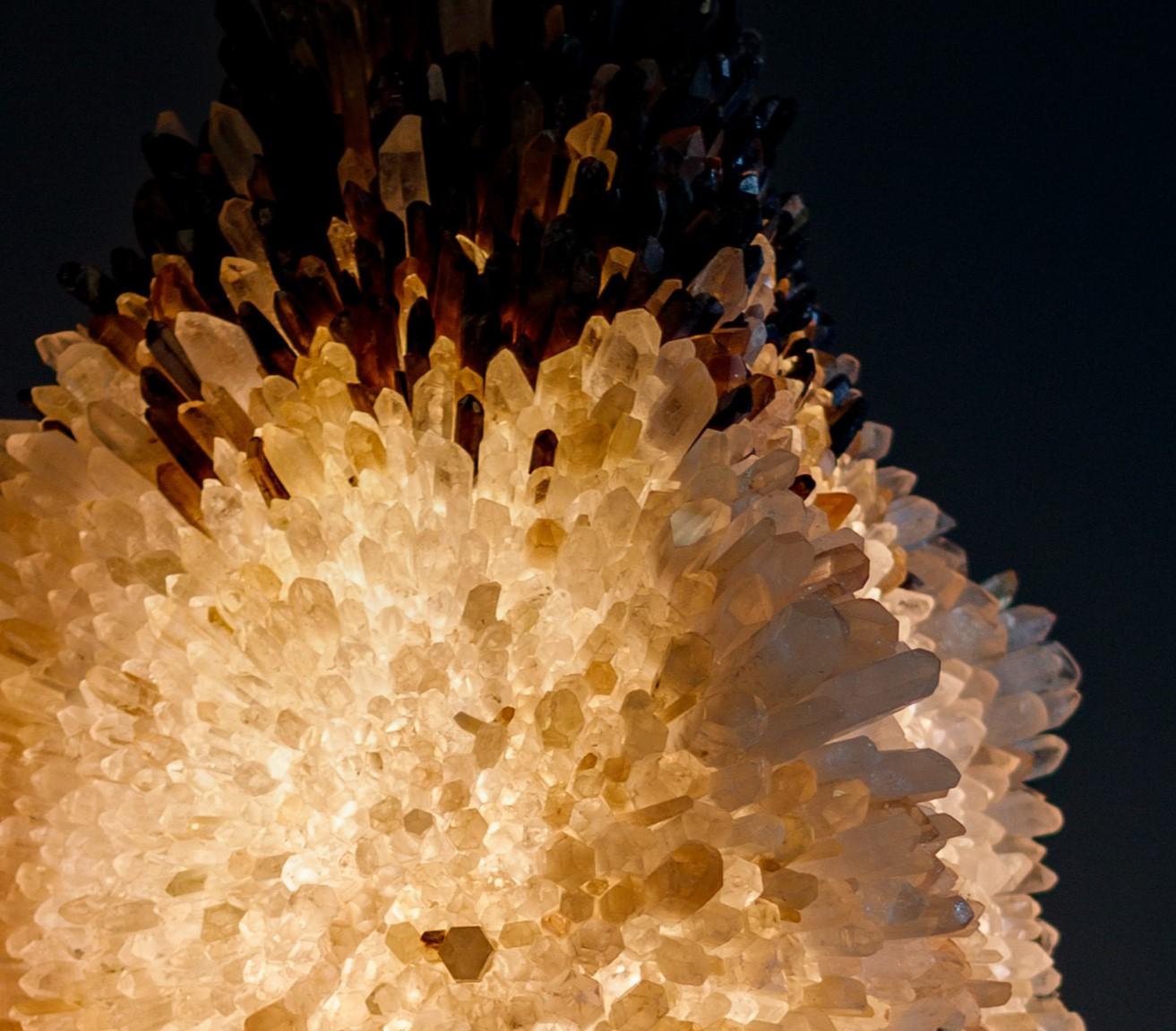 Organic Gradient Cluster of Crystal Large Pendant Light by Christopher Boots In New Condition For Sale In Geneve, CH