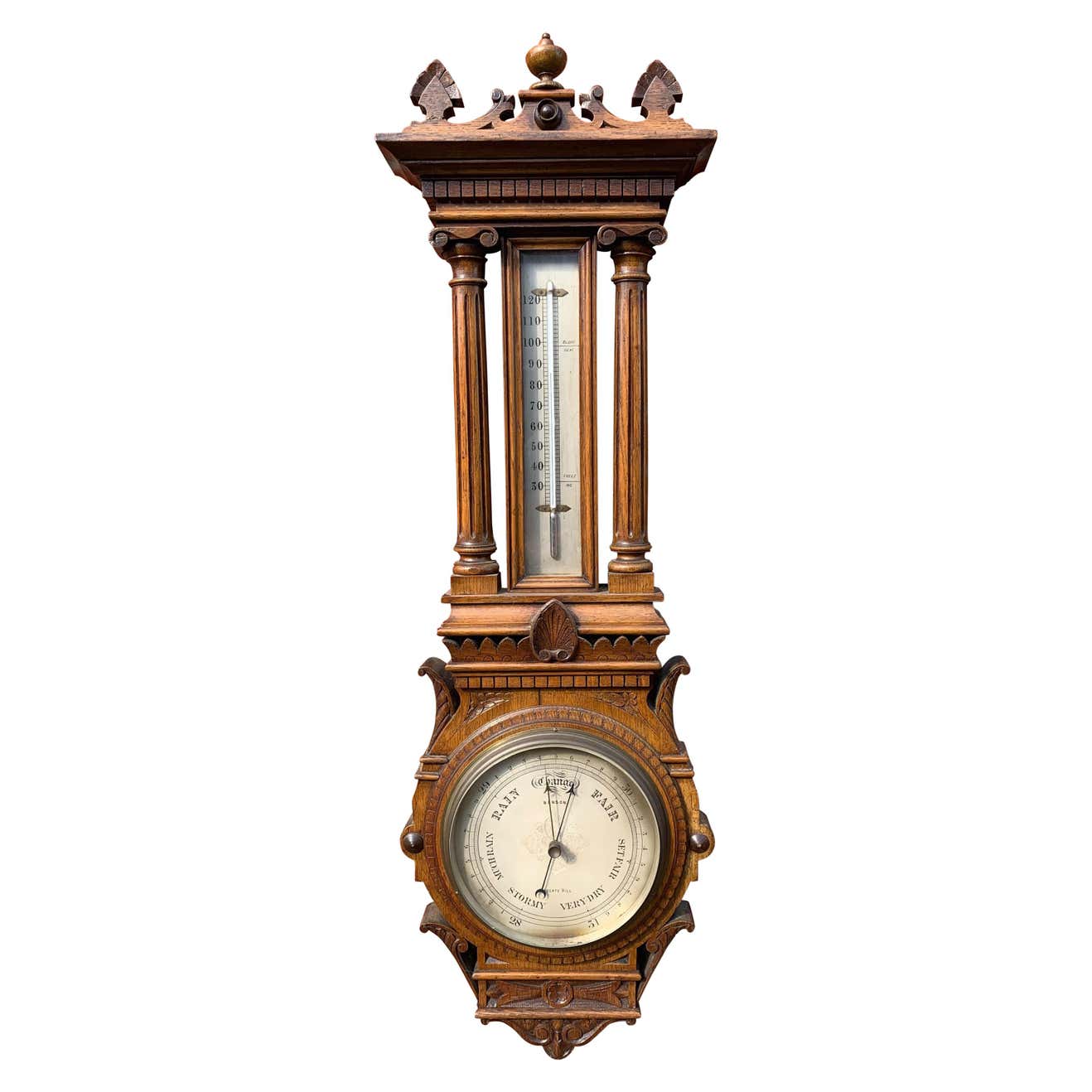 Large, Good Condition and Stylish Antique English Victorian Oak Wall ...