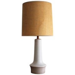 Large Gordon & Jane Martz Studio Tall Ceramic Table Lamp with Original Shade