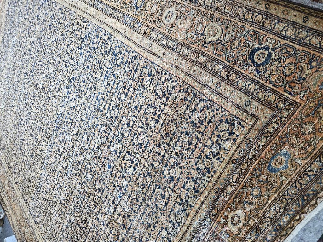 Sultanabad Grande e splendido tappeto antico Fereghan 12x15 CIRCA anni '20 in vendita