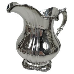 Großer edwardianischer klassischer Gorham-Wasserkrug aus Sterlingsilber