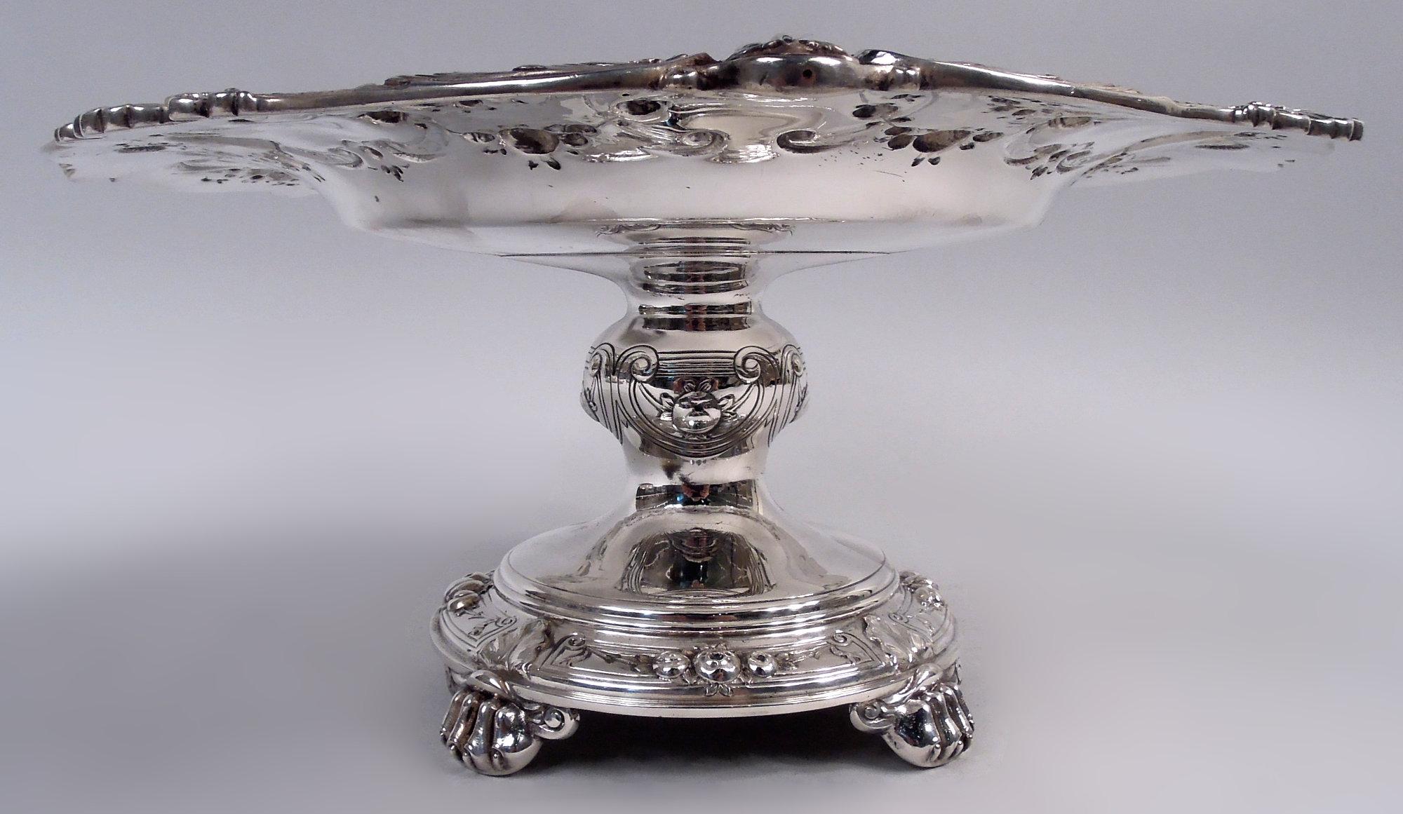 Vittoriano Grande Tazza d'argento di Gorham Florentine Compote in argento 925 in vendita