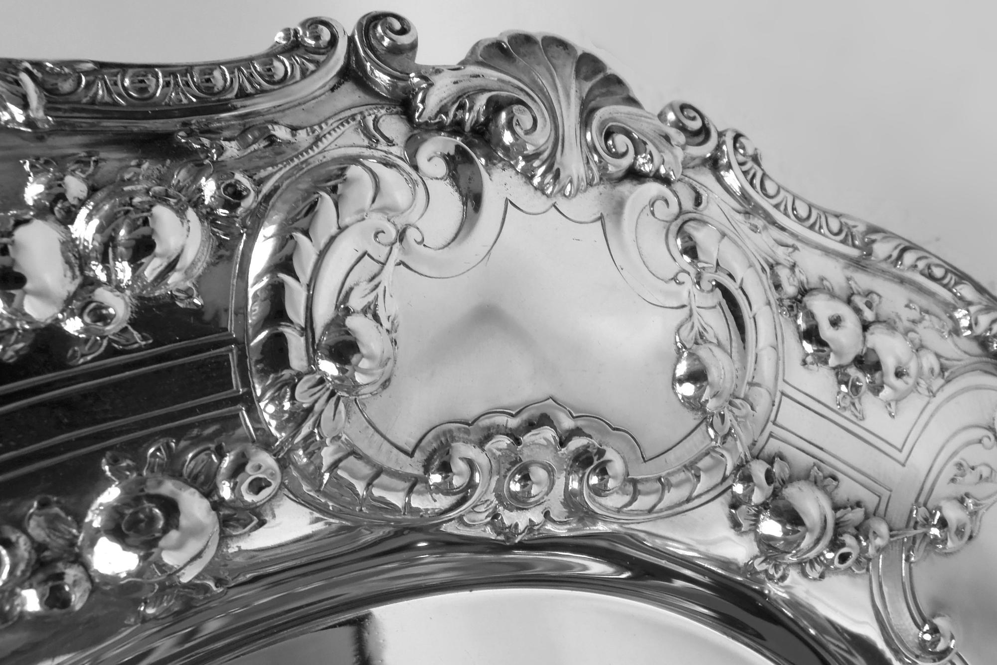 Grande Tazza d'argento di Gorham Florentine Compote in argento 925 In condizioni buone in vendita a New York, NY