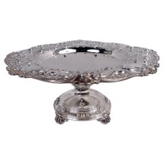 Grande Tazza d'argento di Gorham Florentine Compote in argento 925