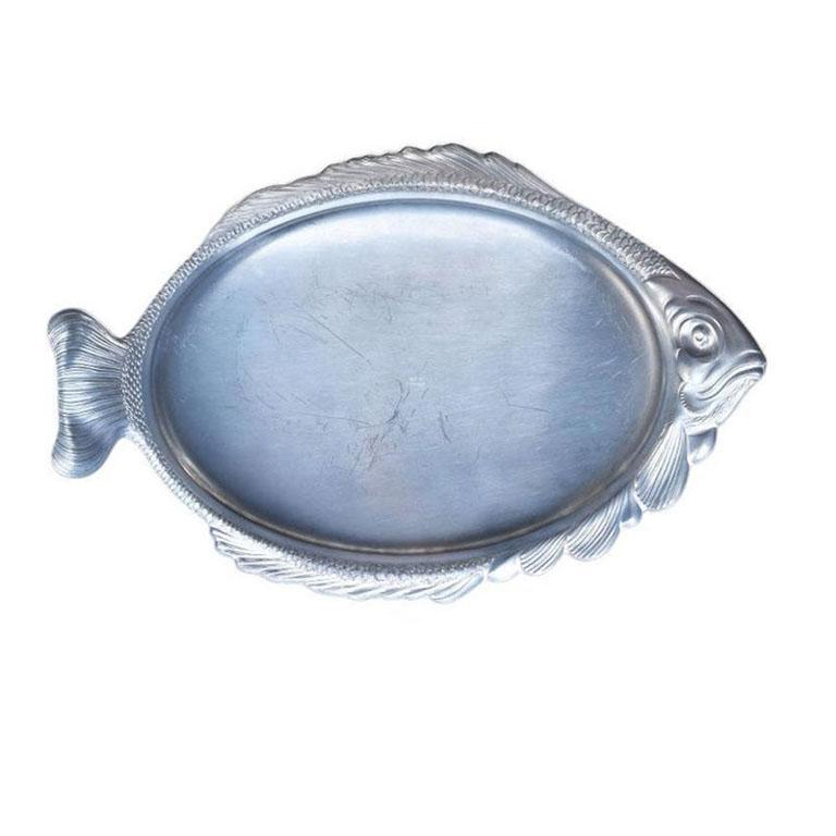 Large Gorham Metal Fish Serving Platter For Sale at 1stDibs