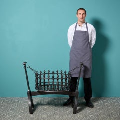 Large Gothic Style Hanging Cradle Fire Basket