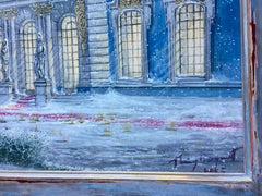 Large Gouache on Paper of Saint Petersburg Signed Thierry Bosquet, Belgium, 2005