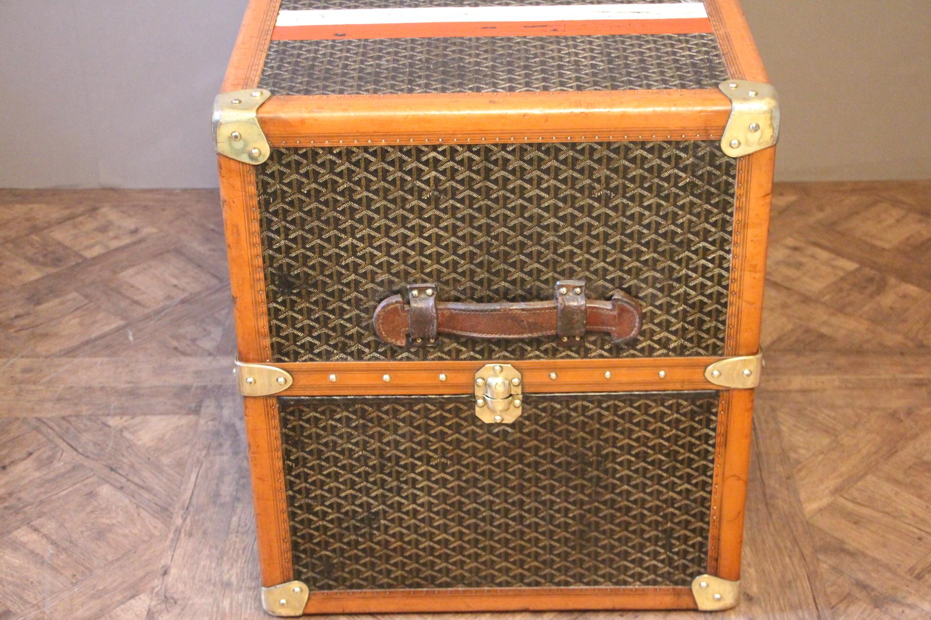 Large Goyard Wardrobe Trunk 4