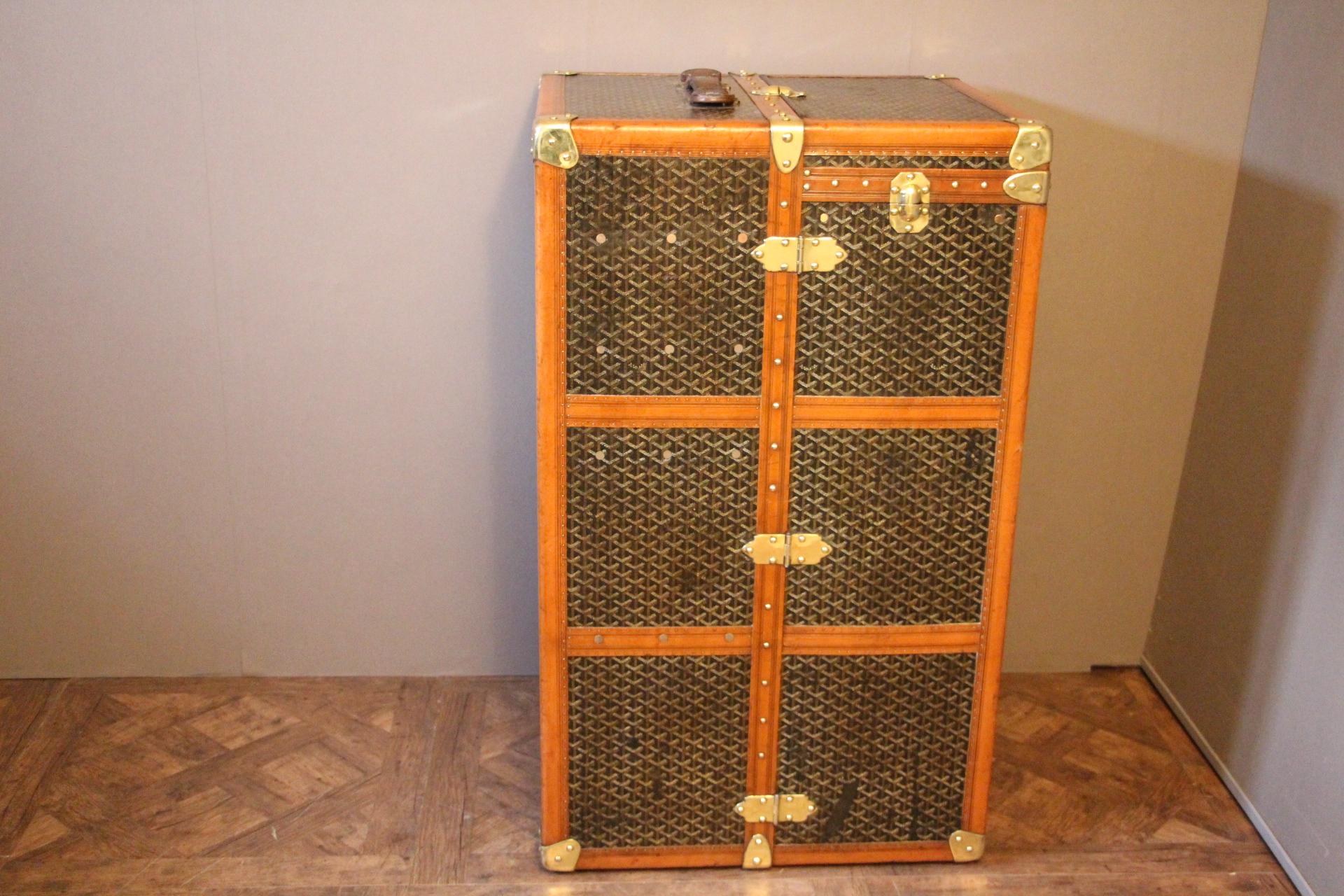 Large Goyard Wardrobe Trunk 1