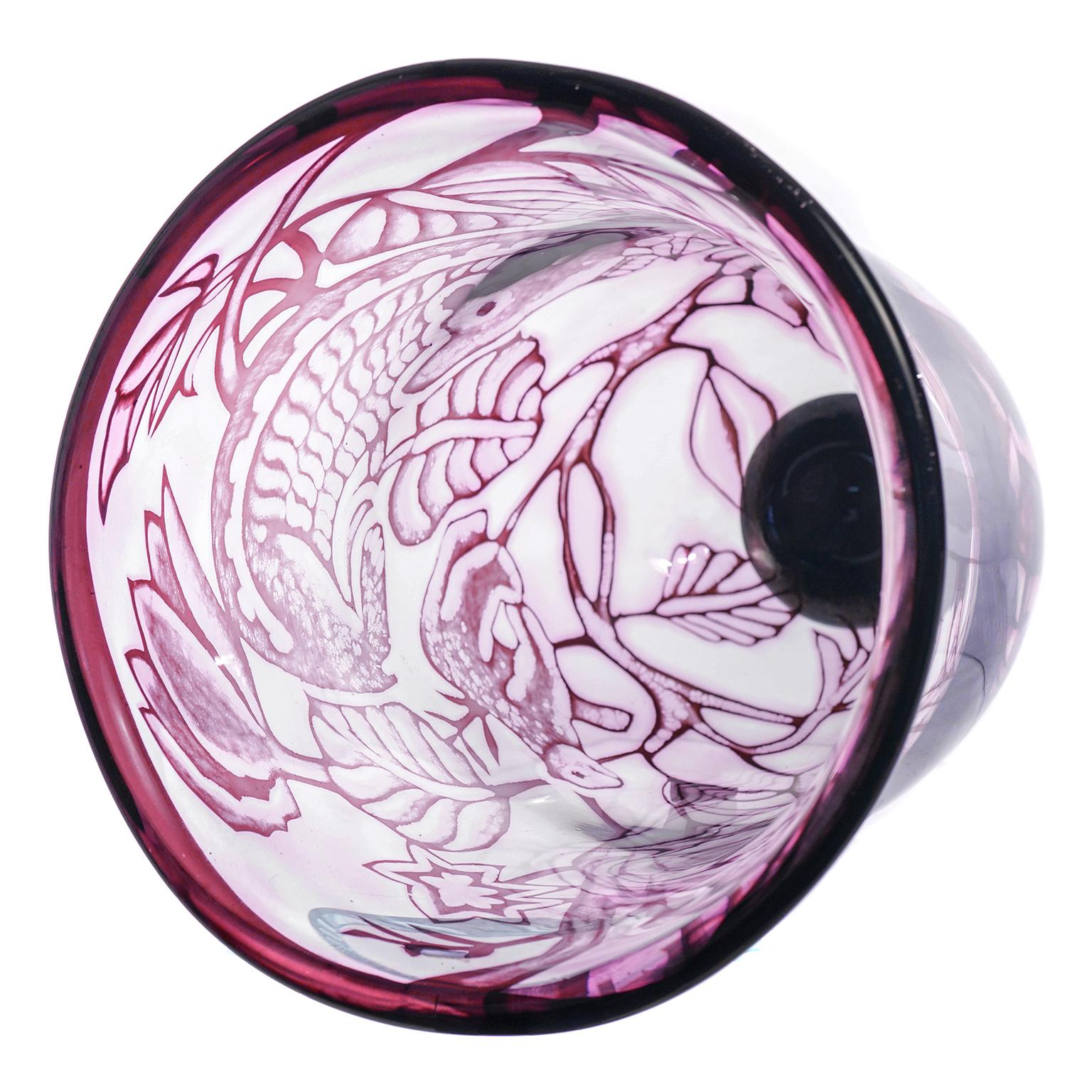 Grande vaso Graal di Eva Englund per Orrefors, 1976 circa, Svezia in vendita 4