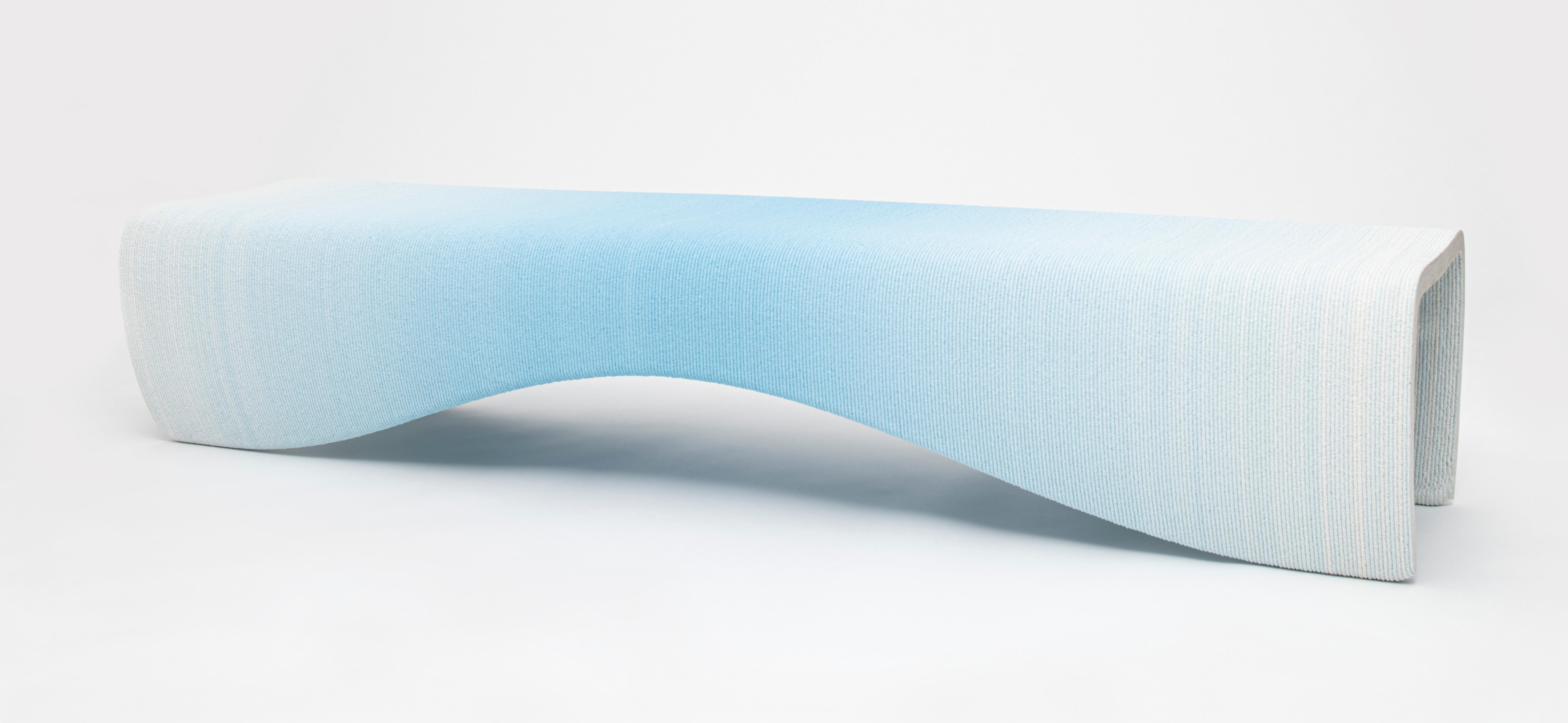 Modern Large Gradient Bench by Philipp Aduatz For Sale