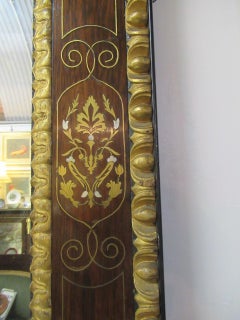 Large Grand French Rosewood Console and Mirror