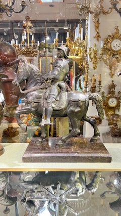 Large Grand Tour Bronze Model of the Colleoni Monument by Verrochi