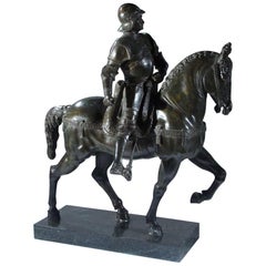 Large Grand Tour Bronze Model of the Colleoni Monument by Verrochi