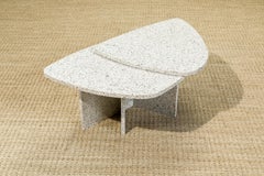 Large Granite Side Table or Small Coffee Table by Willy Ballez, Signed, 1970s