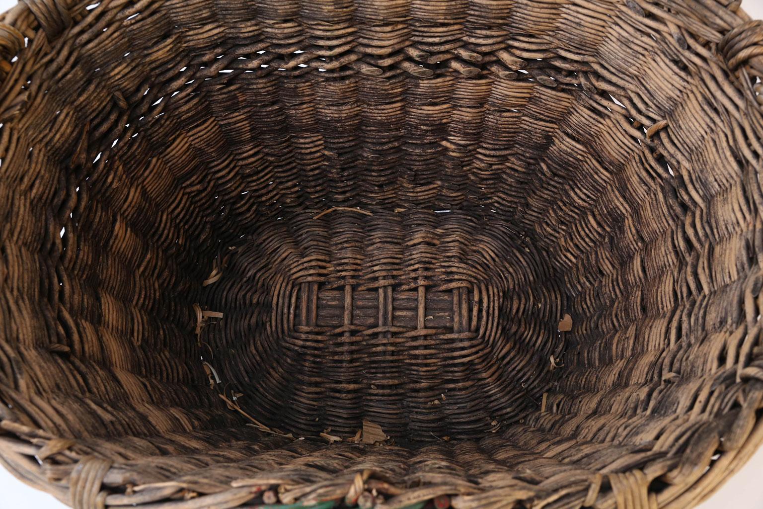 Wicker Large Grape Gathering Basket