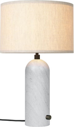 Große Tischlampe „Gravity“ aus Marmor von Space Copenhagen für Gubi in Weiß