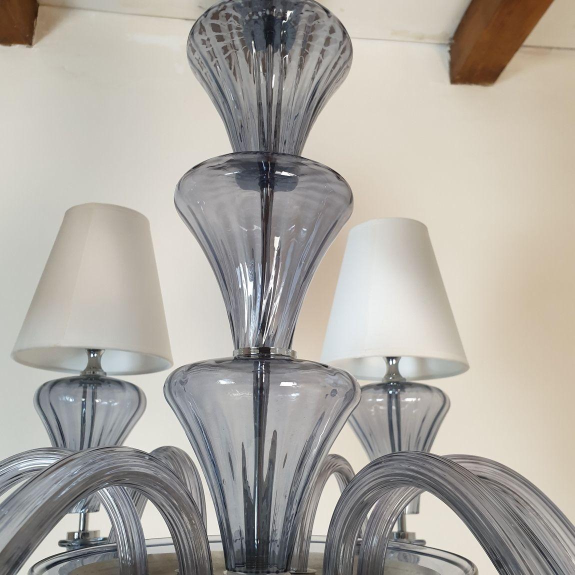 Murano Glass Chandelier by Barovier For Sale 4