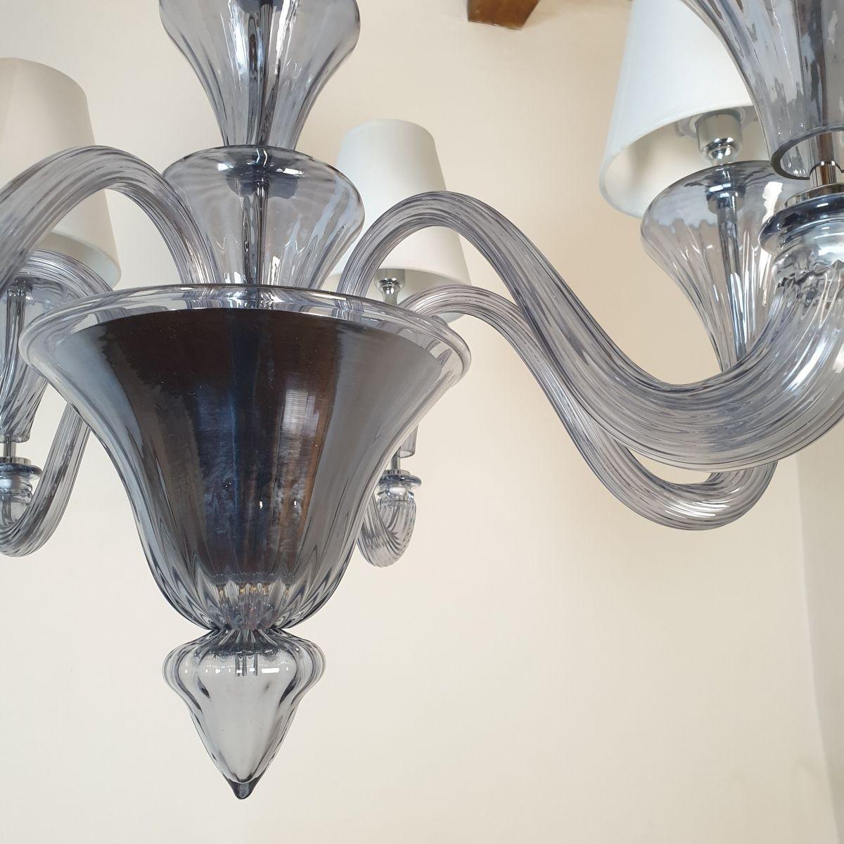 Murano Glass Chandelier by Barovier For Sale 5