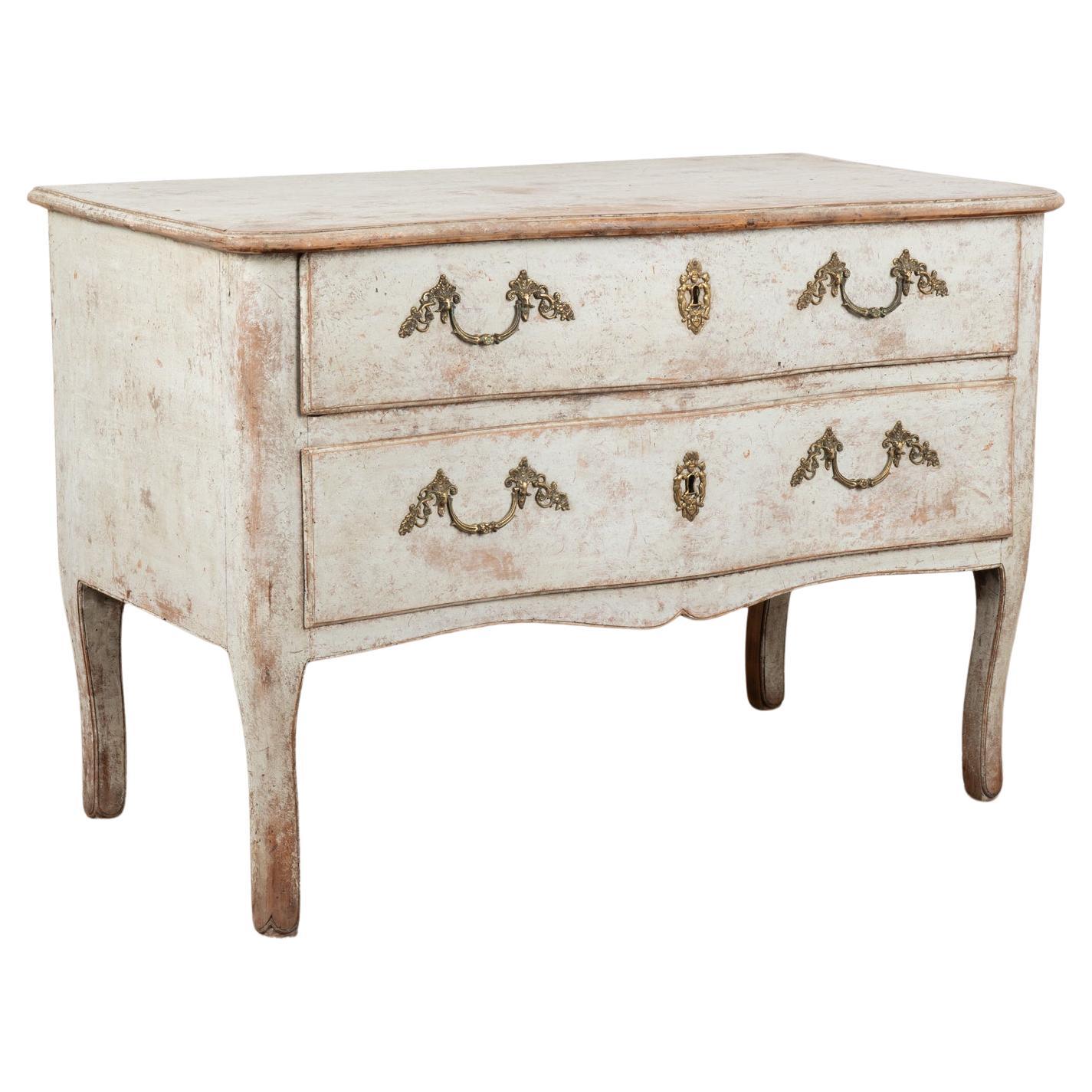 Large Gray Painted Commode, Italy circa 1800 For Sale