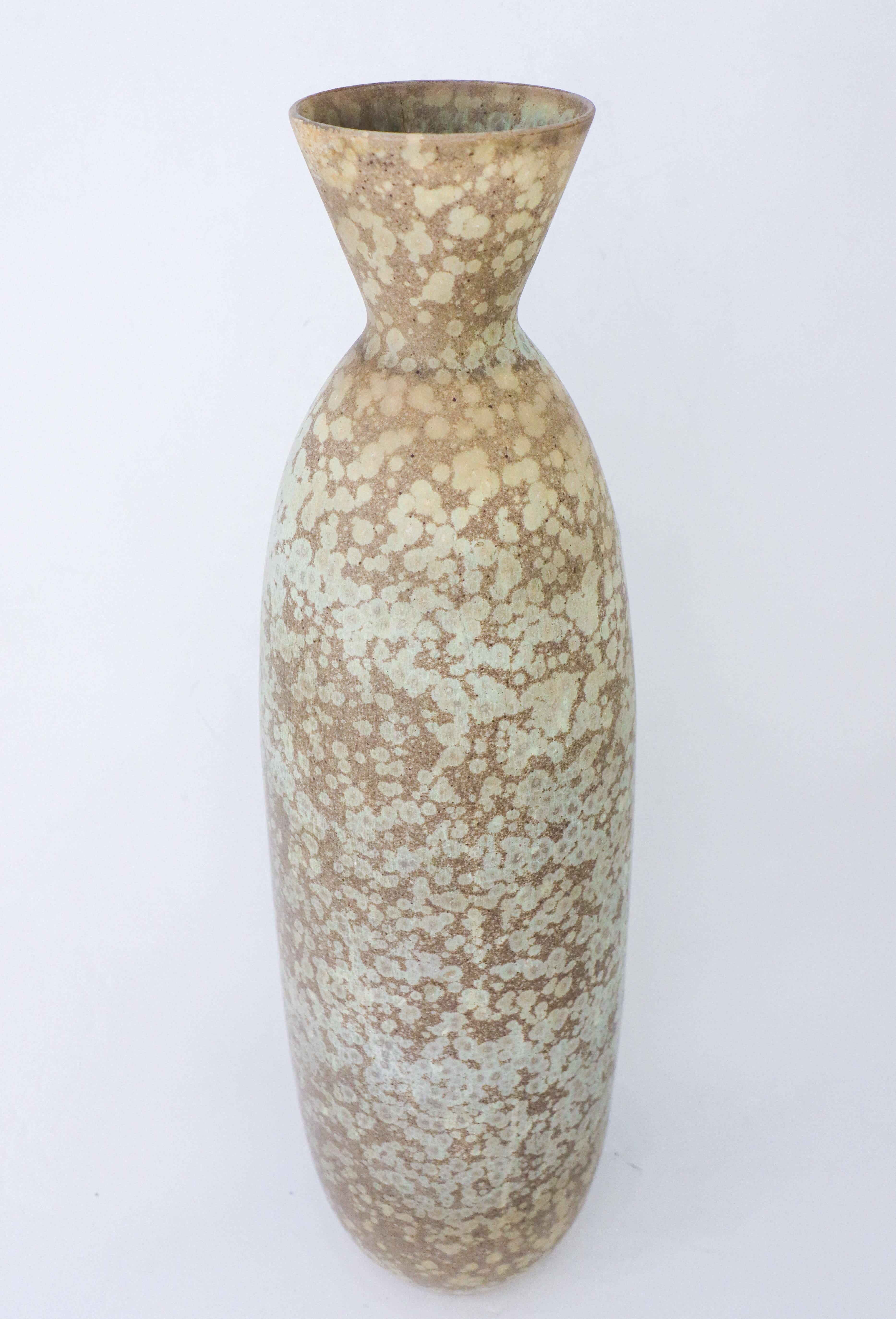 Glazed Large Gray Speckled Floor Vase Carl-Harry Stålhane, Rörstrand - Mid 20th Century For Sale