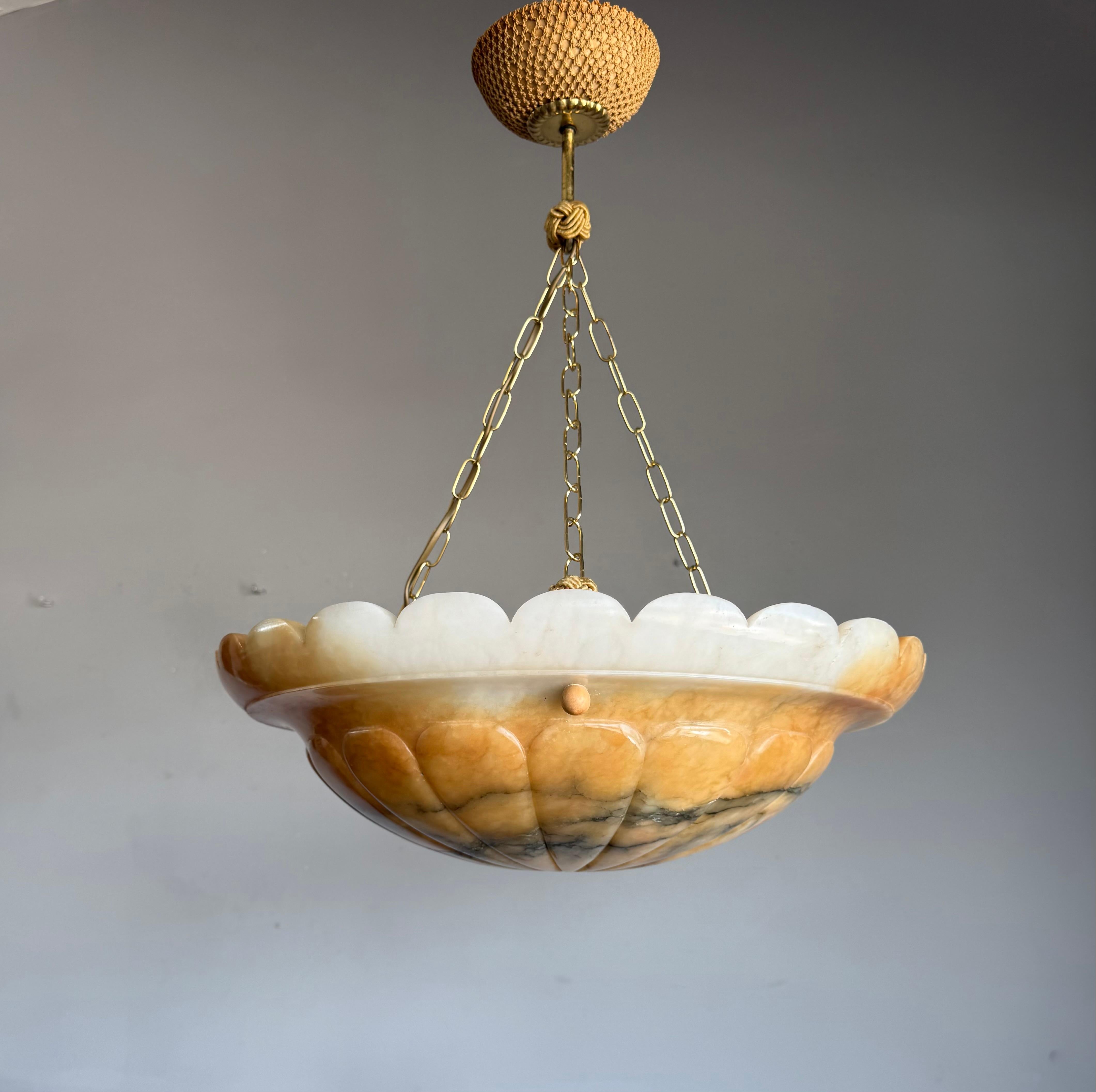 Grand et superbe Design, couleur poisson KOI Light, abat-jour en albâtre. Bon état - En vente à Lisse, NL