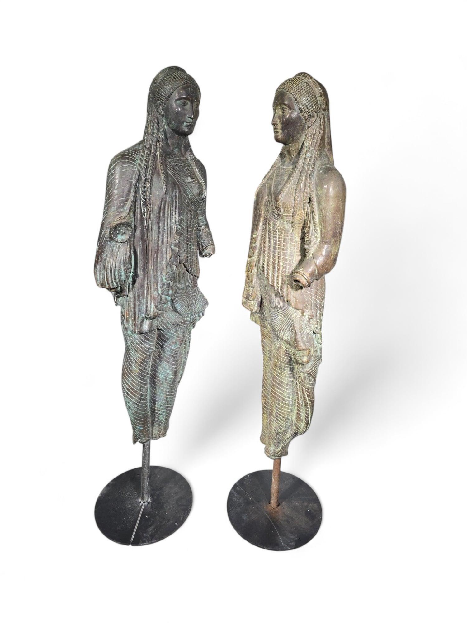 Bronze Large Greek bronze sculpture from the Achaean period  150 cm For Sale