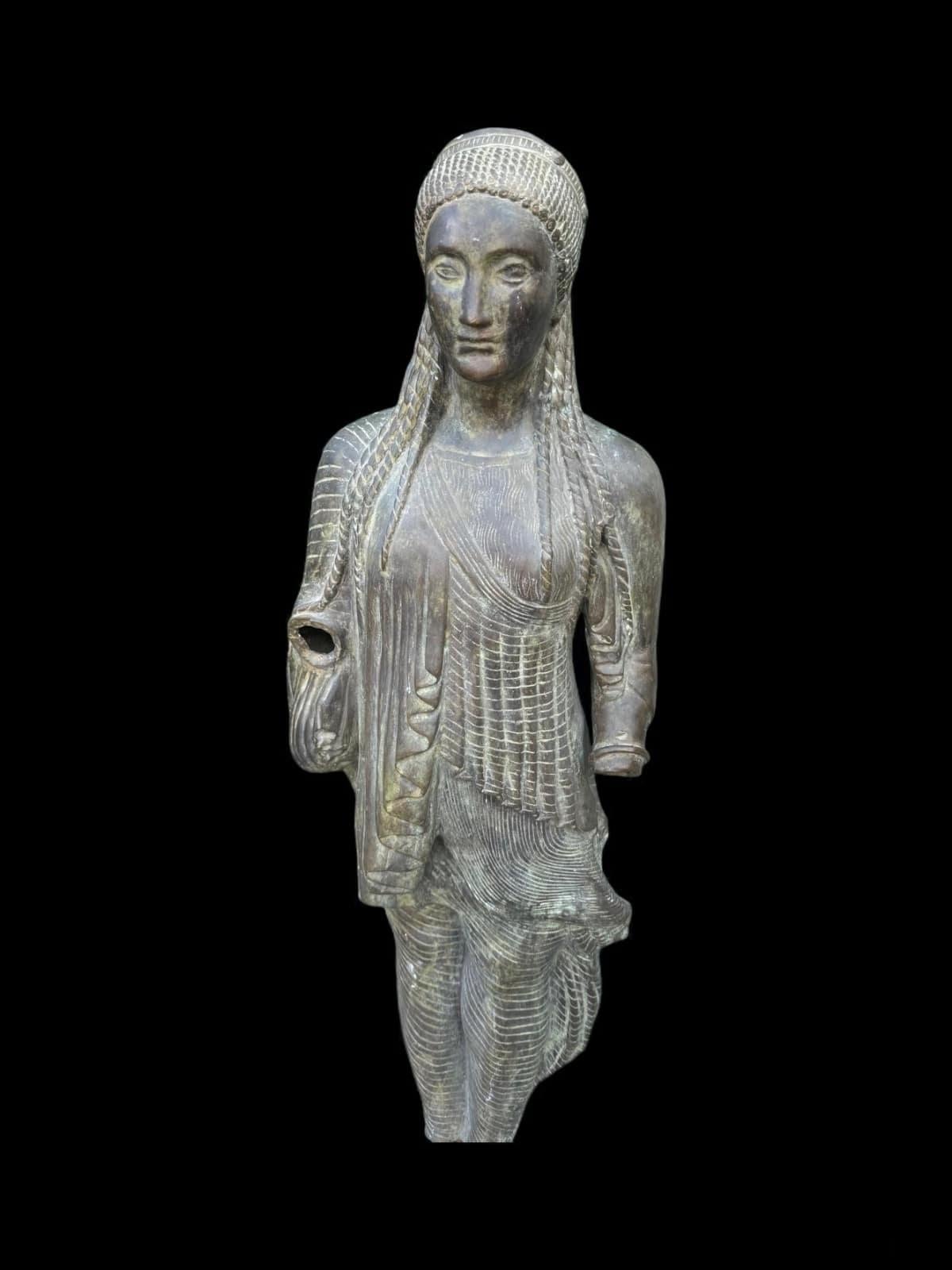 Grande scultura greca in bronzo del periodo acheo in vendita 1