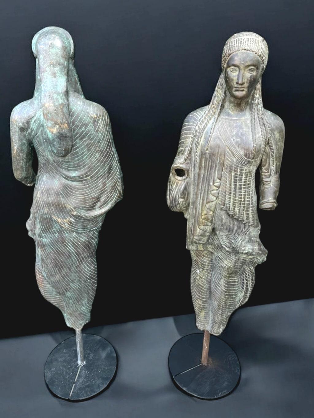 Grande scultura greca in bronzo del periodo acheo in vendita 3
