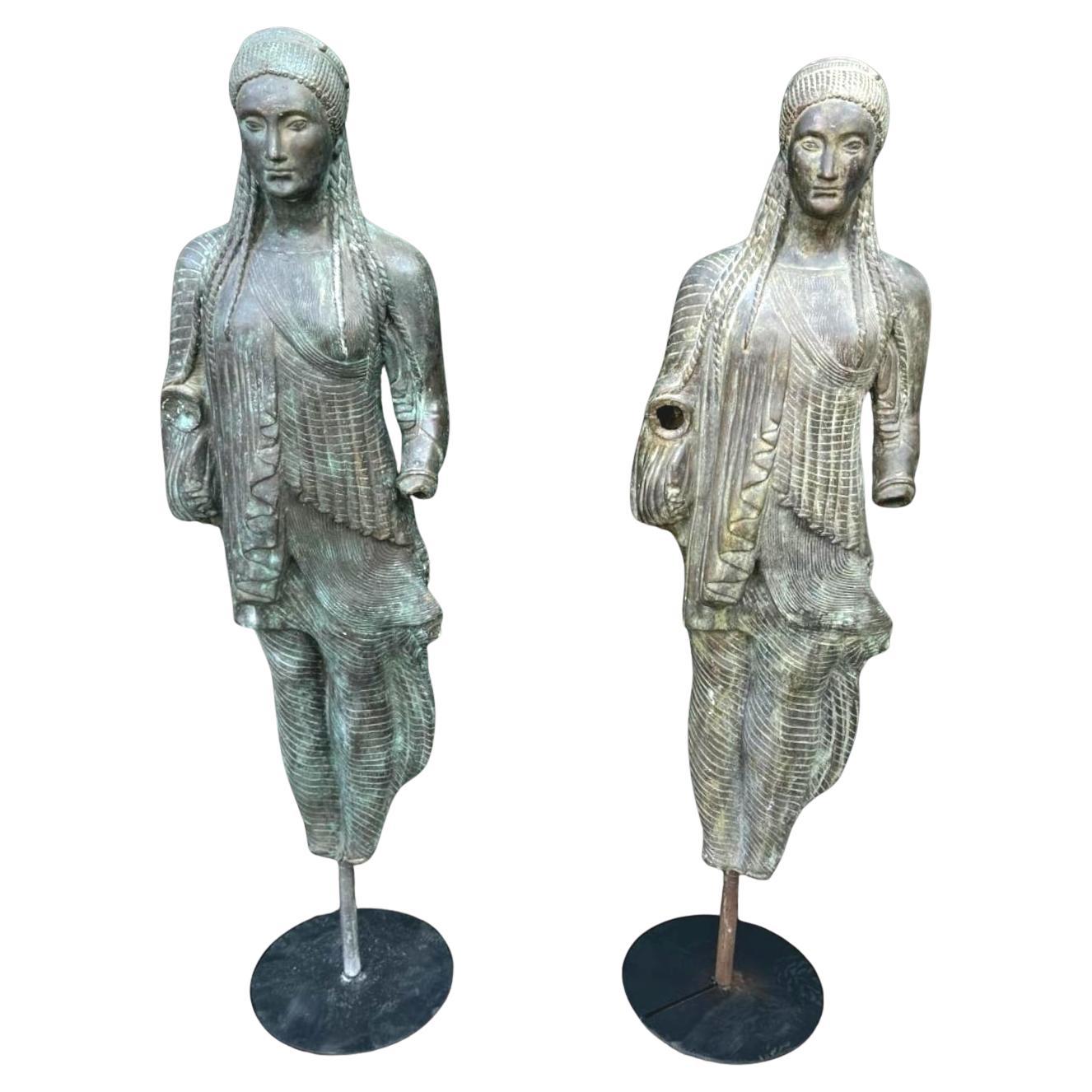 Grande scultura greca in bronzo del periodo acheo in vendita