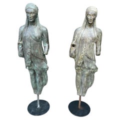 Large Greek bronze sculpture from the Achaean period