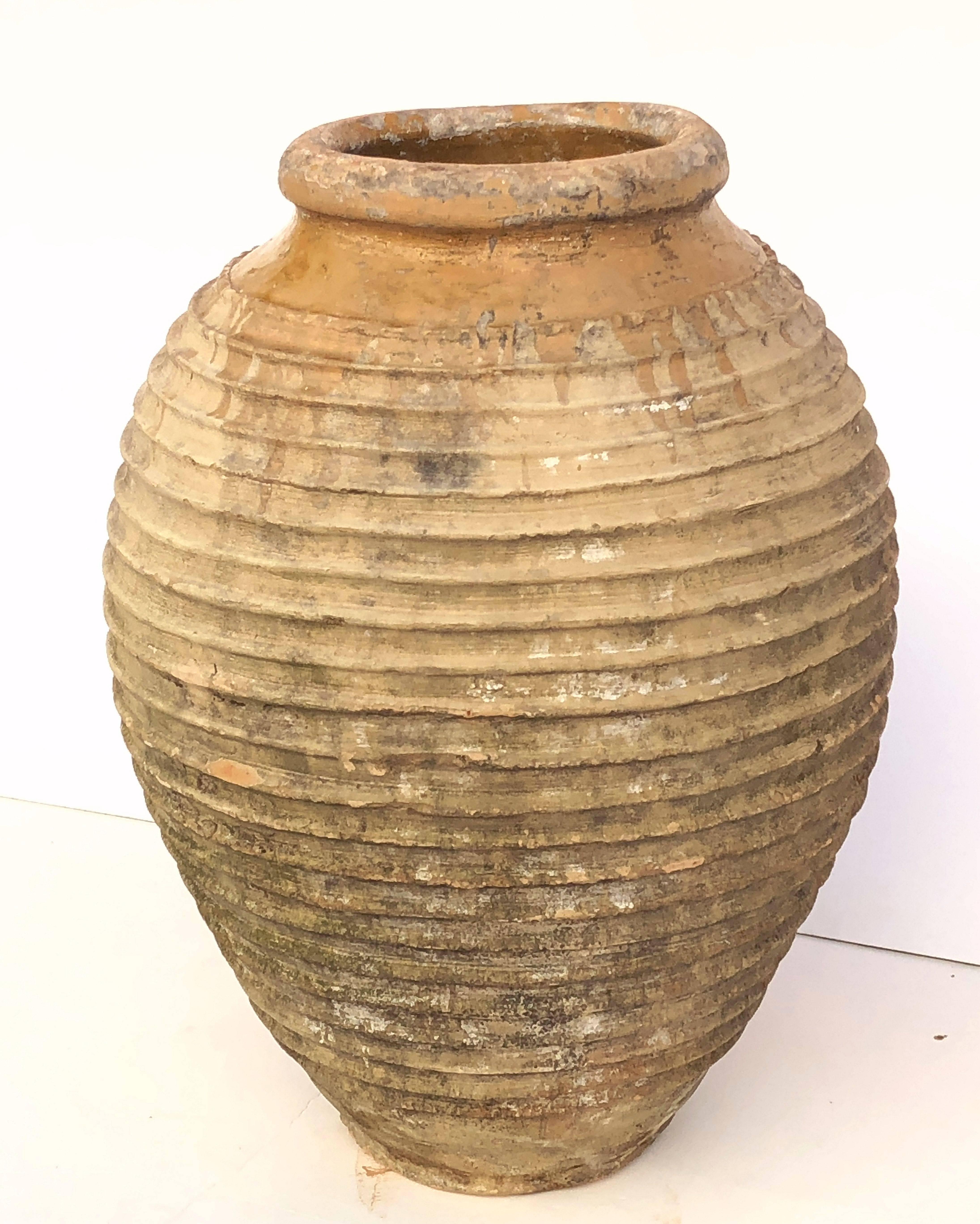 Large Greek Garden Urn or Oil Jar In Excellent Condition In Austin, TX