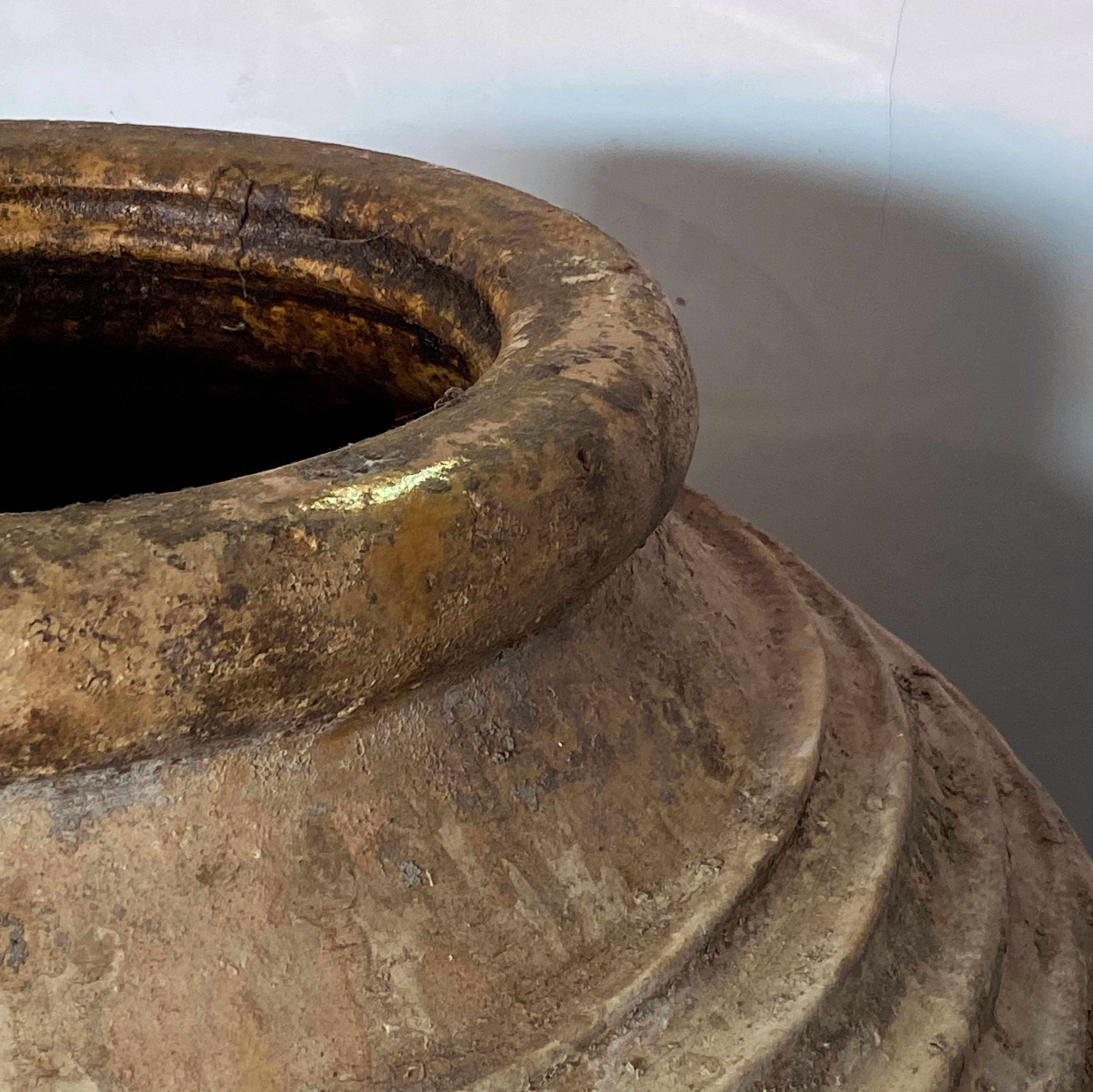 19th Century Large Greek Garden Urn or Oil Jar