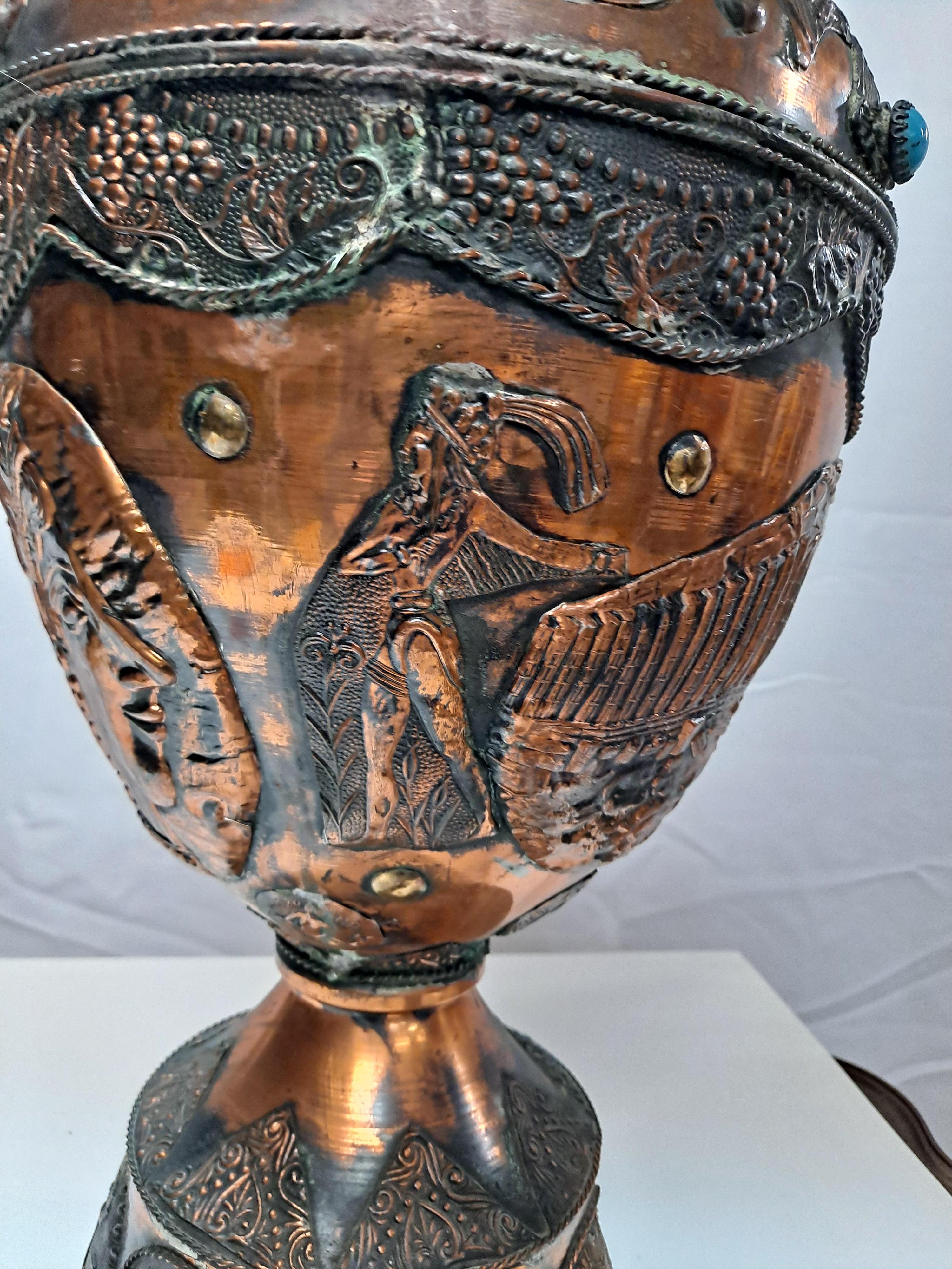 Large Greek Revival Copper Urn For Sale 1