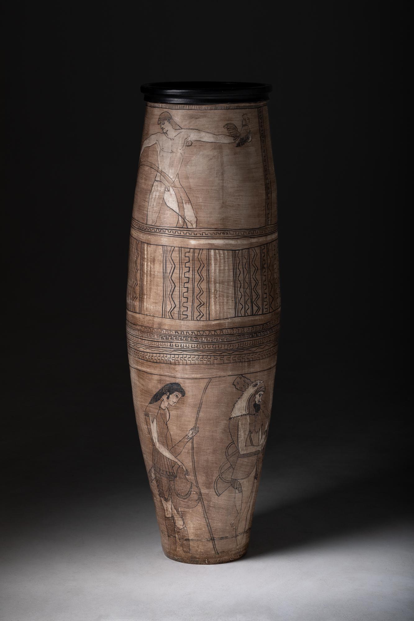 Dipinto Vaso grande in stile greco in vendita