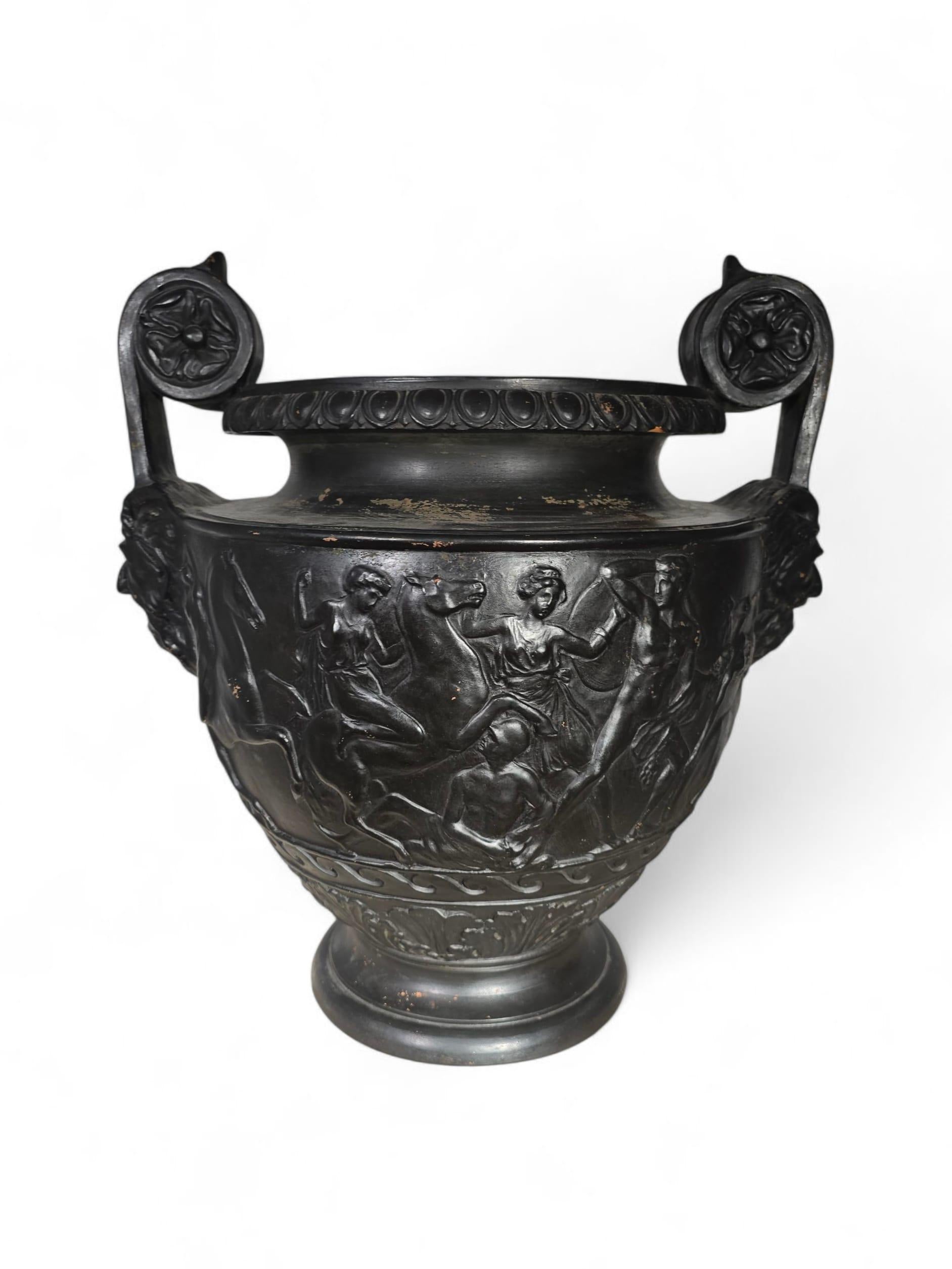 Große griechische Terrakotta-Vase, Neapel um 1900 im Angebot 9