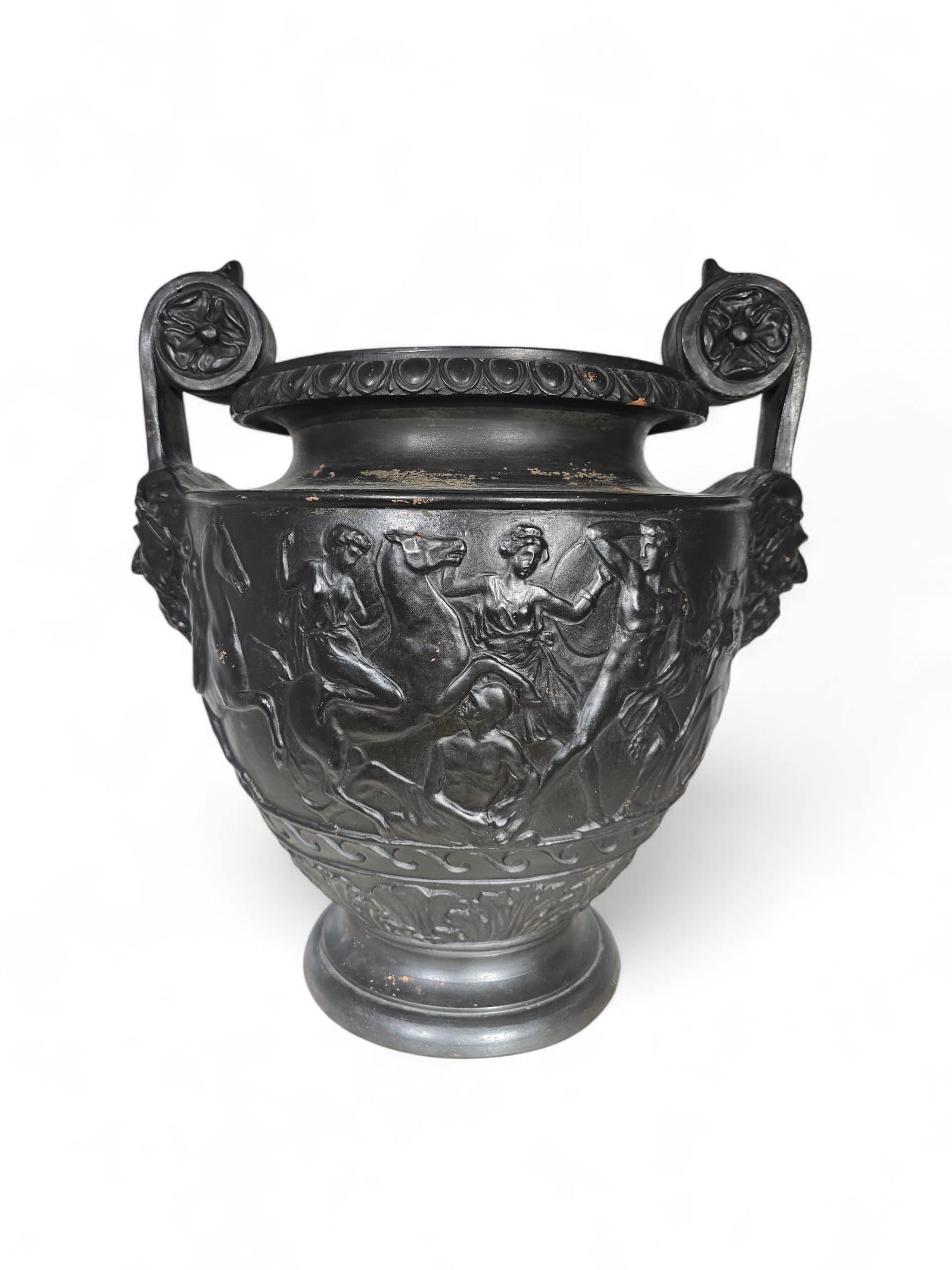 Große griechische Terrakotta-Vase, Neapel um 1900 im Zustand „Gut“ im Angebot in Madrid, ES