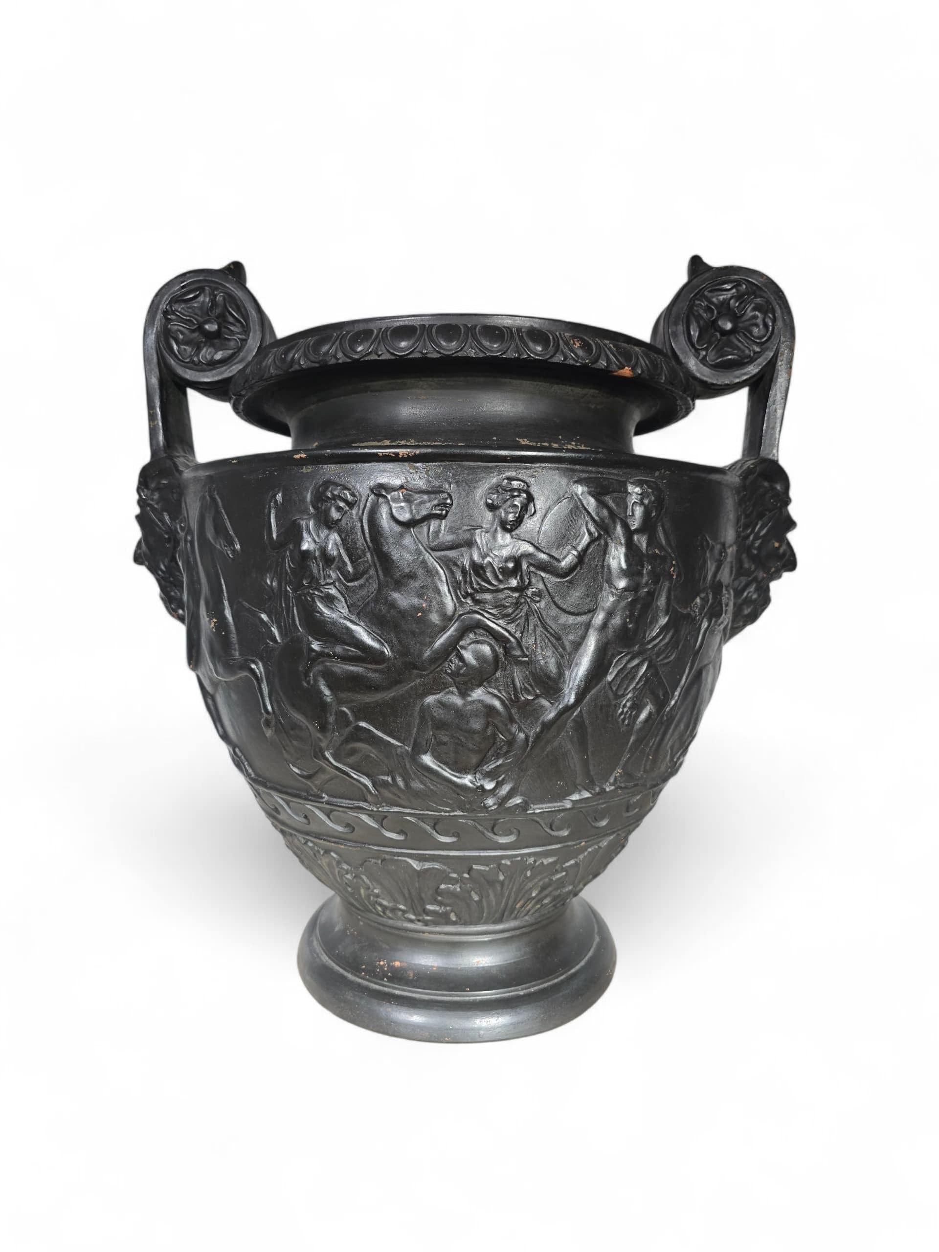 Große griechische Terrakotta-Vase, Neapel um 1900 (Frühes 20. Jahrhundert) im Angebot