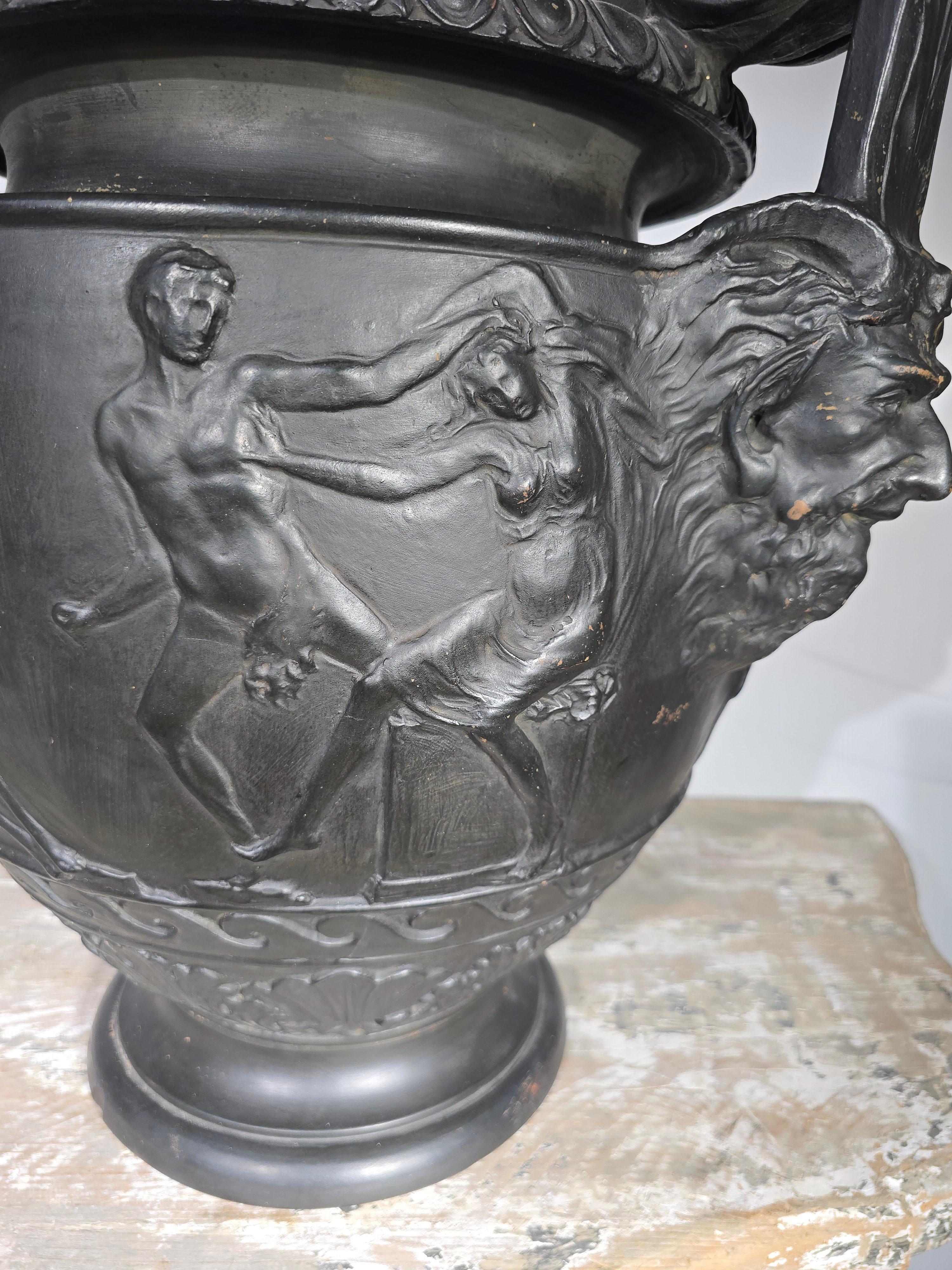 Große griechische Terrakotta-Vase, Neapel um 1900 im Angebot 4